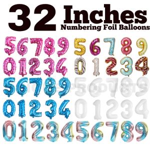 1Pc 32 Inch  Foil Numbering Balloon Belon Nombor Balloons