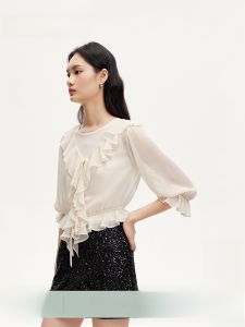 Vero Moda | New Ruffle Refreshing Elegant Temperament Commuting Blouse