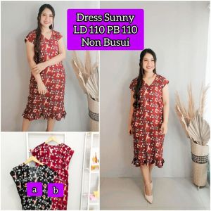 Dress Sunny Standart Ruffle Dress Viral Kekinian