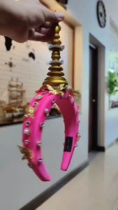 (1 อัน) สีแดง ที่คาดผมชฎาเพชรพลอย ที่คาดผมชฎาดอกไม้ ที่คาดผมแม่ชม ที่คาดผมสงกรานต์ ที่คาดผมดำดง ที่คาดผมแฟนซี เครื่องประดับศีรษะ headband m24