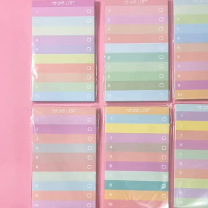 Multi Colored Rainbow  Sticky Note Memo Notebook Gradient Color Convenience Sticker To Do List Planner