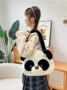 Cute Plush Panda Cartoon Bag Autumn Winter Crossbody