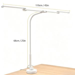 4‑Fold Clip‑on Eye‑Care Flashlight Rechargeable LED Study Work Torch Desk Lamp for Computer Desktop Reading Lighting
