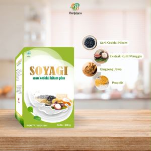 TERLARIS !!! SOYAGI Susu Kedelai Hitam Plus Herbal AQILAMART TRANGSAN