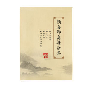 Yan Zhenqing Multi-Treasure Pagoda Stele Hard Pen Calligraphy Practice Book Original Stele Rubbing Adult Practice Material