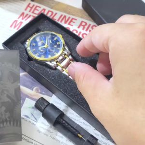 OPK Watch For Men Water Proof Relo for Man Original Business Genuine Quartz Stainless Steel Accurate Wear-Resistant Luminous Calendar Charm Watches