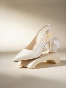 Josiny | Bare-colored Pointed Elegent Ankle-strap High Heels