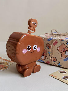 Cute Chocolate Cookie Ceramic Mugs Birthday Gift for Girls Practical Water Cups High Aesthetic Value LUCKYDOG Brand Cartoon Anime