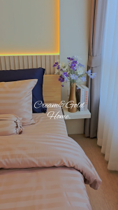 ชุดผ้าปูที่นอน Soul Sleep - Cream&Gold Collection (แบบรวมผ้านวม)