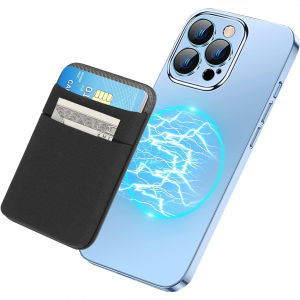 Magsafe Card Holder Wallet Case Magentic Wallets Lycra Cardholder Compatible for IPhone 16 15 14 13 12 Pro Max Samsung 21 22