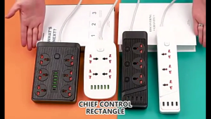 T-ADAPTOR 3-Pin Wall Socket Plug Adapter Socket Extension Plug Extension Plug With USB PORT Type C