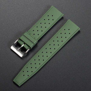 18mm 20mm 22mm Tropical Silicone Watch Band Quick Release Strap for Omega for Seiko for Rolex Rubber Tropic Smart Watch Straps