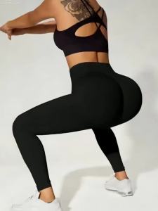 Bộ 3 Quần Legging Tập Yoga Cạp Cao Dành Cho Nữ Không Xuyên Thấu Co Giãn 4 Chiều Giúp Định Hình Bụng Thích Hợp Cho Chạy Bộ Và Các Hoạt Động Thể Thao