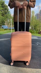 TZJM Signature Hana Unbreakable Polypropylene TSA PP Luggage Bag 20 24 28 inches Luggage  Set Suitcase Spinner Hardshell Lightweight Digital Lock 行李箱 旅行箱