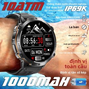 Đồng Hồ Thông Minh TANK X3 Ultra 1000mAh Dành Cho Nam GPS Thể Thao Ngoài Trời Thể Dục Chống Nước 10ATM Tích Hợp Theo Dõi Nhịp Tim Và Giám Sát Giấc Ngủ