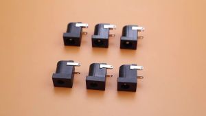 Bộ 10 Đầu Nối Nguồn DC 3 Chân Loại Cái Gồm 5 Kích Cỡ (3.5x1.35mm Đến 5.5x2.5mm) Dùng Cho Thiết Bị Điện Tử