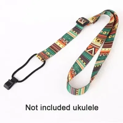 Miwayer Ethnic Style Ukulele Strap Durable Adjustable Clip-on Hawaii Guitar Belt Sling Instrument Guitar Accessories