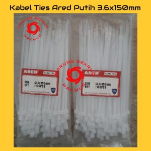 (1 Pack) Kabel Ties 3.6x150mm / Kabel Tis / Cable Ties 15cm (100 pcs)