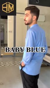 Baju Melayu / Baju Raya /Baju Kurta Dewasa / KURTA LELAKI BERKOLAR LENGAN PANJANG COTTON / POCKET