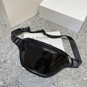 ผู้หญิงกันน้ํา Fanny Pack แฟชั่นเลเซอร์ใสเอวกระเป๋าไหล่กระเป๋าเดินทาง Crossbody กระเป๋าสะโพกกระเป๋า