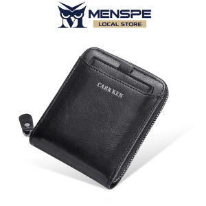 MENSPE กระเป๋าสตางค์สามพับสำหรับผู้ชายกระเป๋าสตางค์พับสามทบกระเป๋าสตางค์กระเป๋าสตางค์แบบสั้นนุ่มพิเศษหนัง PU กระเป๋าสตางค์ย้อนยุคกระเป๋าสตางค์แบบพับกระเป๋าสตางค์กระเป๋าสตางค์ธุรกิจกระเป๋าสตางค์แบบมีซิปหลายกระเป๋าใส่บัตร ID เครดิตผู้ที่ใส่บัตร