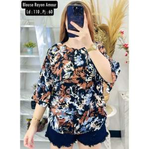 Blouse Wanita Debi Rayon Jumbo Fit XL