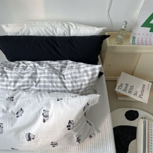 Vỏ Gối Cotton Họa Tiết Dọc Tươi Mới Cho Học Sinh Dùng Một Người Một Gói Một Vỏ Gối Cotton Nguyên Chất Họa Tiết Dọc Mềm Mại Thoải Mái