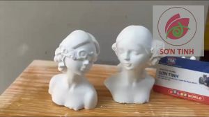 Tượng tô màu NÀNG MẪU XINH tô tượng thạch cao (Không kèm màu) tượng trắng decor