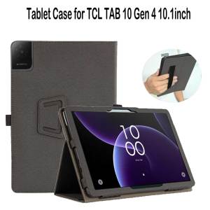 Case for TCL TAB 10 Gen 4 10.1inch Tablet Case Kicktand Function Shockproof PU Leather Material