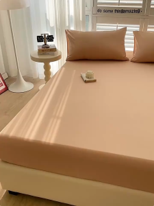 3 in 1 Bedsheet No Lukot No Gusot Single/Double/Queen/King Korean Plain Bedsheet With 2 Pillowcases