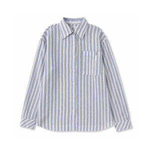 CHANT2nd | Slimming Lightweight Loose Summer Stripe Shirt
