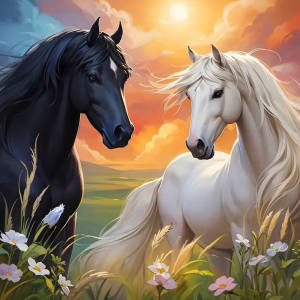 Huacan 5D DIY Diamond Painting Kids Horse Sunset Diamond Mosaic Animal New Collection 2025 Decorative Paintings