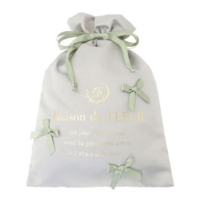 Sakura Sisters Macaron Ribbon Drawstring Bag Travel Storage Organizer Replacement Inner Pocket Butterfly Knot Design