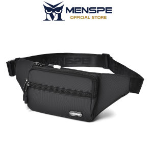 MENSPE Mens Waist Bag Casual Chest Bag Fashion Messenger Bag Travel Bag Business Bag Phone Bag Waterproof Lightweight Bag Leisure Sport Street Bag for College Student