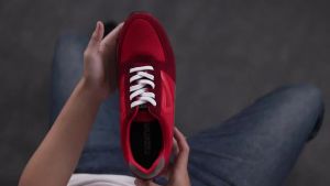 Kuzatura NC KZS 558 - Sepatu Sneakers Tali Casual Pria Warna Hitam