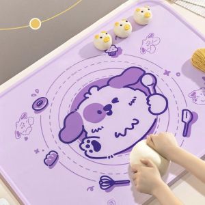 Silicone Kneading Baking Mat Thickened Food Grade Panel Chopping Board Rolling Pin Household Kneading Mat