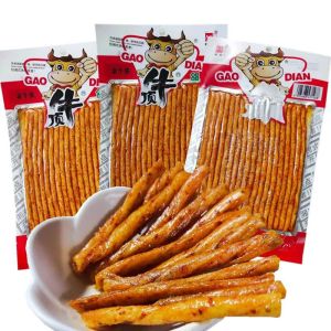 Top Bull Authentic Beef Tendon Spicy Stick Hunan Specialty Salt Baked Chicken Tendon Sichuan Pepper Cooked Snack