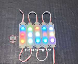 PROMO Lampu LED COB 6 Mata Nyala RGB (Rainbow) 12 Volt Modul Kolong Mobil Motor Walet Universal - TOA