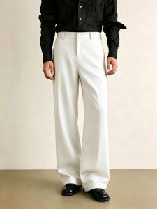OUMULONG | Quần Dài Mùa Hè Elegance Trắng Sang Trọng