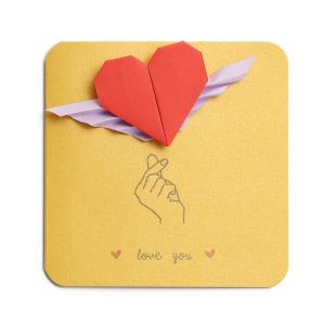 Cute Pig Cartoon Valentines Day Gift for Boyfriend Girlfriend Birthday Present Wife Childs Wish Handmade Greeting Card