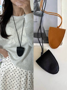 Leather Sunglasses Holder Neck Strap Outdoor Travel Portable Eye Wear Storage Lanyard Accessory Minimalist Style Multi Function