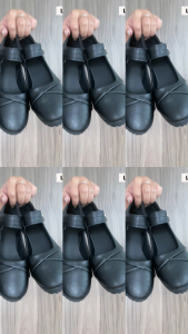 Falimottype)Size35-41 Womens Dancing Soft Leather Fashion Leather Shoes Round Head Waterproof Platform Thick Heels