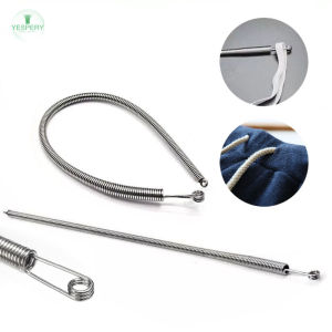 YESPERY เข็มขัดรัดกางเกงยืดหยุ่นได้เครื่องมือร้อยด้ายเชือกรัดแบบยืดหยุ่นได้คลิปเกลียวสำหรับเย็บห่วงชุดห่วงห่วงด้ายรูด