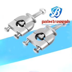 【Fast Delivery】2Pcs Silver Handle Bar Mount Mounting Riser Clamp For Motorcycle 7/8 22mm Silver Handle Bar Mount Mounting Riser Clamp For ATV Motorcycle