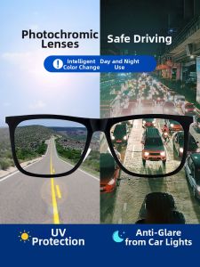 Raydem | Light-Adjusting Mens Driving Sunglasses Polarized UV Protection