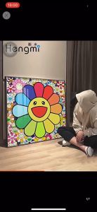 Tranh treo trường Tranh decor tranh hoa hướng dương tranh treo phòng ngủ phòng khách...