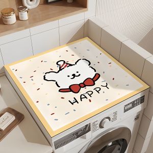 Tấm Lót Máy Giặt Chống Bụi Chống Nắng Chống Thấm Nước Họa Tiết Chó Hoạt Hình Tấm Lót Bảo Vệ Tấm Lót Chống Thấm Tấm Lót Chống Thấm