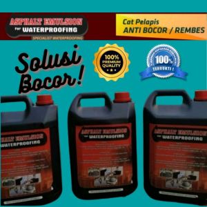 Aspal / Aspal Cair / Aspal Pelapis Bocor Anti Rembes Waterproff / Aspal Cair Solusi Rembes dan Bocor / Aspal Cair Anti Bocor 5 Kg