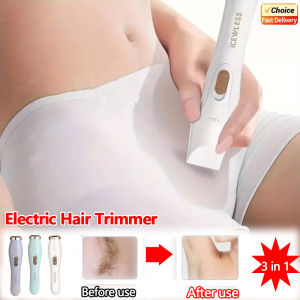 Women Electric Shaver Waterproof Painless Hair Trimmer for Bikini Body Legs Face Underarms Hair Removal Cordless