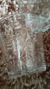 ZM Y5075 (WALL LINE) 260ml Transparent Glass Cup Home Drinking Cup Iced Coffee Cup (1pc/6pcs) CB